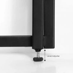 Riau 39 in. Rustic Oak/Black No Tool Wooden Computer Desk with Metal Frame by Furinno -Furinno Sales rustic oak furinno computer desks fm1050robk 1f 1000