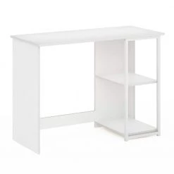 Camnus Modern Living 39.76 in. Solid White/White Computer Desk by Furinno