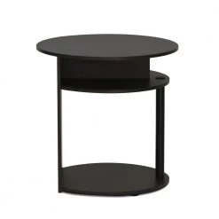 Jaya Walnut Oval End Table by Furinno