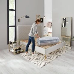 10in. Medium Hybrid Tight Top Queen Mattress by Beautyrest -Furinno Sales white beautyrest mattresses 700810128 1050 fa 1000