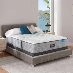 Carbon Series Plush 13.75 in. Mattress Low Profile Foundation Set by Beautyrest -Furinno Sales white beautyrest mattresses 700810907 9850 31 1000