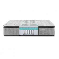 Carbon Series Plush Pillow Top 15.75 in. Mattress Low Profile Foundation Set by Beautyrest -Furinno Sales white beautyrest mattresses 700810909 9850 4f 1000