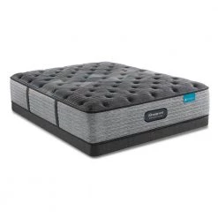 Diamond Series Plush 15 in. Mattress Low Profile Foundation Set by Beautyrest -Furinno Sales white beautyrest mattresses 700810911 9820 c3 1000