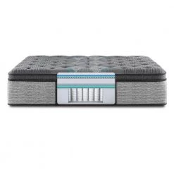 Harmony Lux Diamond Series 17.5 in. Ultra Plush Pillow Top Queen Mattress by Beautyrest -Furinno Sales white beautyrest mattresses 700810913 1050 4f 1000