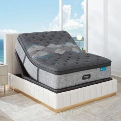 Harmony Lux Diamond Series 17.5 in. Ultra Plush Pillow Top California King Mattress by Beautyrest -Furinno Sales white beautyrest mattresses 700810913 1070 1f 1000