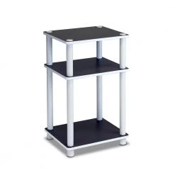 Just White and Espresso End Table by Furinno -Furinno Sales white espresso furinno end side tables 11087wh ex wh fa 1000