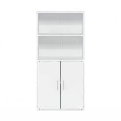 Pasir White Storage Cabinet with 2-Shelf and 2-Door by Furinno -Furinno Sales white furinno accent cabinets 20125wh c3 1000