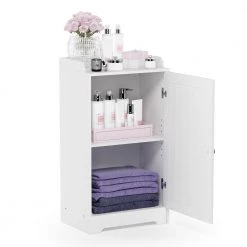 Indo White Standing Louver Door Cabinet by Furinno 7 Indo White Standing Louver Door Cabinet by Furinno -Furinno Sales white furinno accent cabinets fr18696wh 77 1000