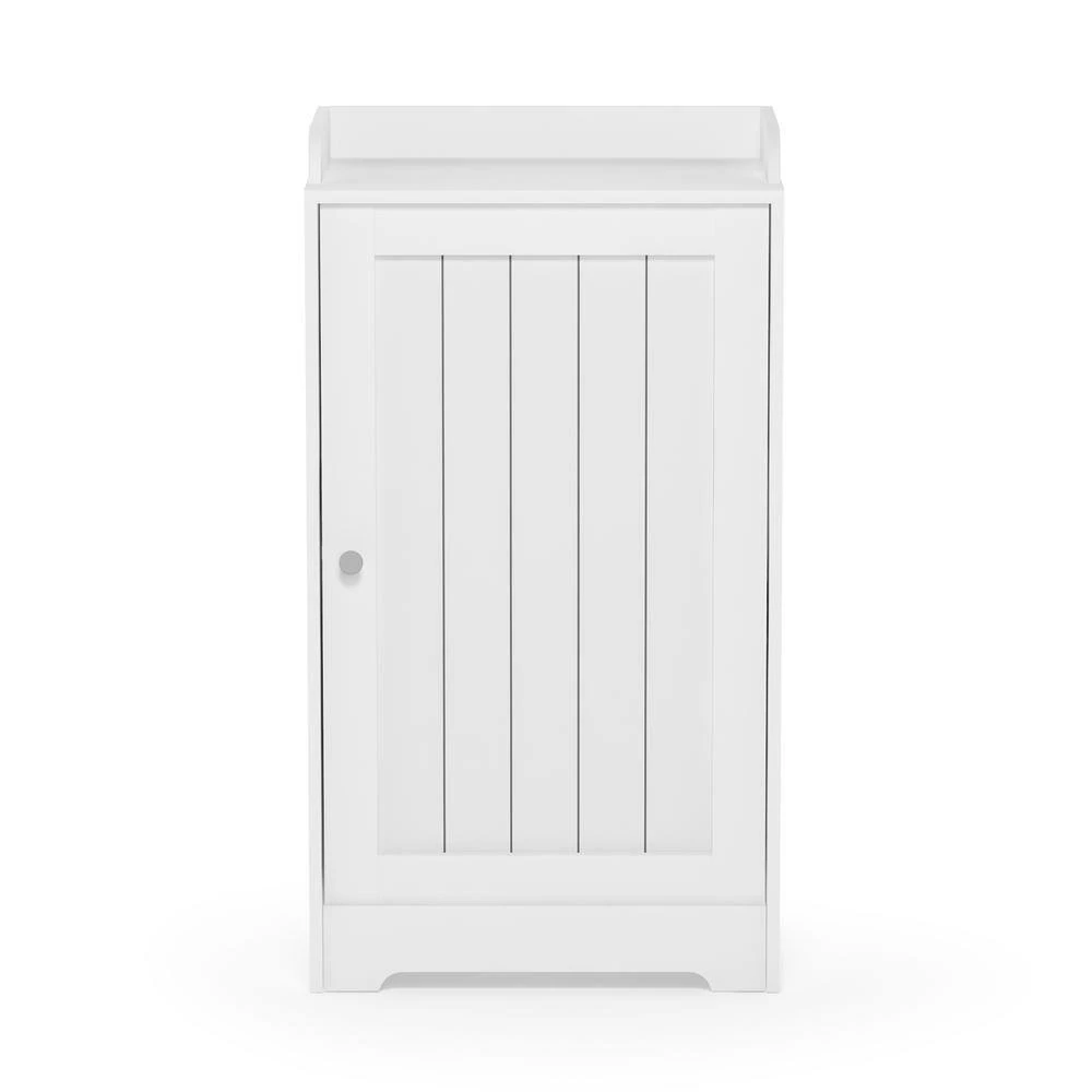 Indo White Standing Louver Door Cabinet by Furinno 4 Indo White Standing Louver Door Cabinet by Furinno - Image 4