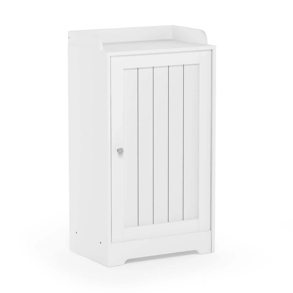 Indo White Standing Louver Door Cabinet by Furinno 2 Indo White Standing Louver Door Cabinet by Furinno - Image 2