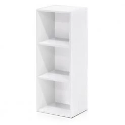Tropika 31.49 in. White Faux Wood 3-shelf Standard Bookcase with Storage by Furinno 15 Tropika 31.49 in. White Faux Wood 3-shelf Standard Bookcase with Storage by Furinno -Furinno Sales white furinno bookcases bookshelves 11003wh 76 1000