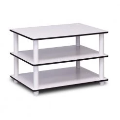 Just 24 in. Whiter Medium Rectangle Wood Coffee Table with Shelf by Furinno -Furinno Sales whiter furinno coffee tables 11173wh ex wh 4f 1000